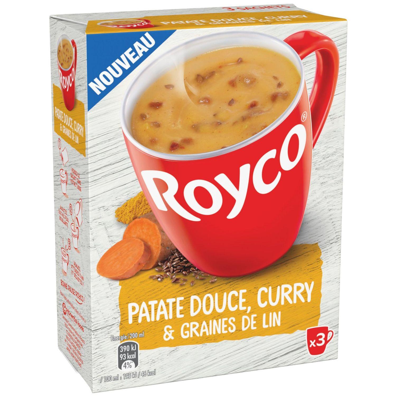 Soupe à l'indienne instantanée, Royco (3 sachets, 60 cl)