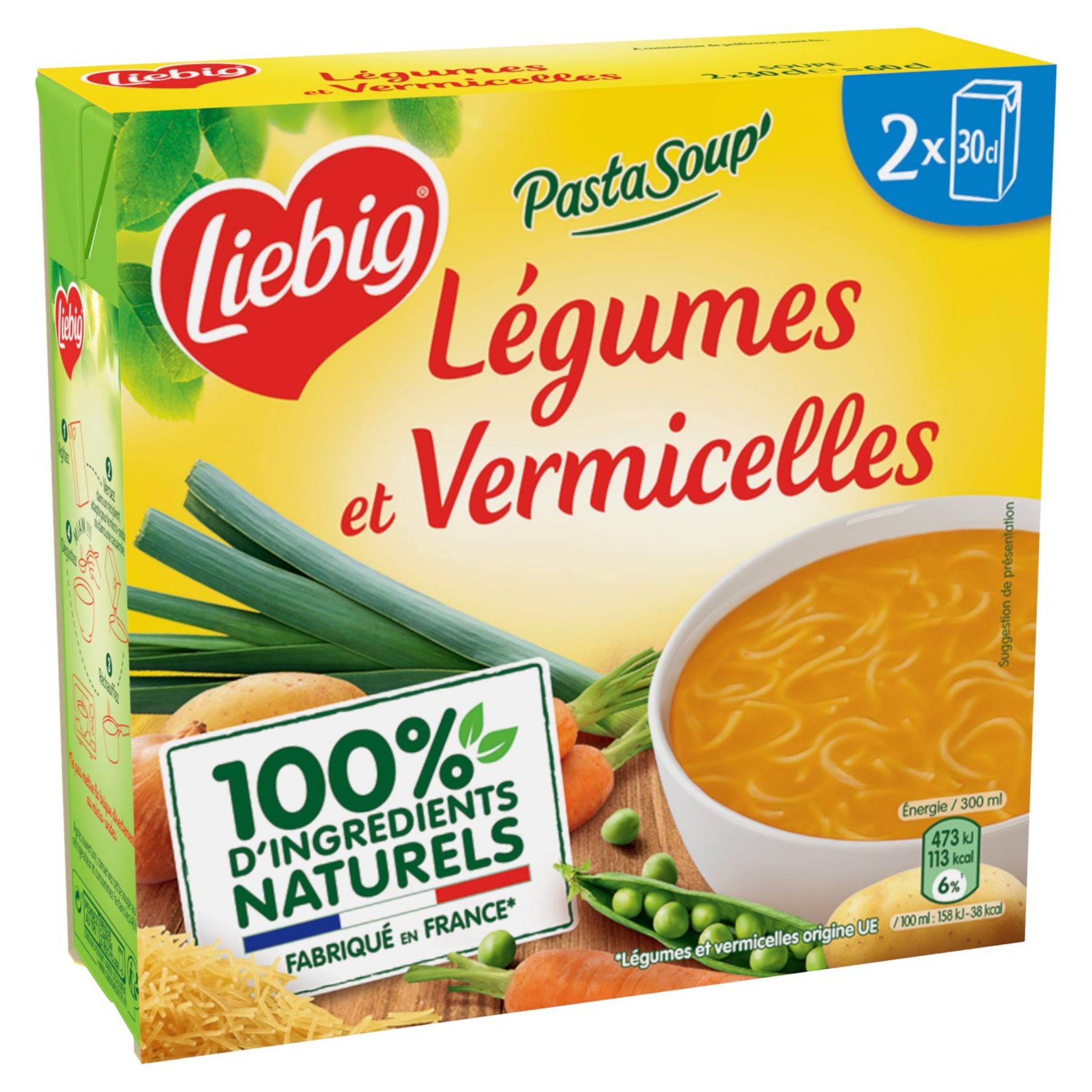 KNORR Soupe veloutée 9 légumes 2 personnes 2x30cl pas cher 