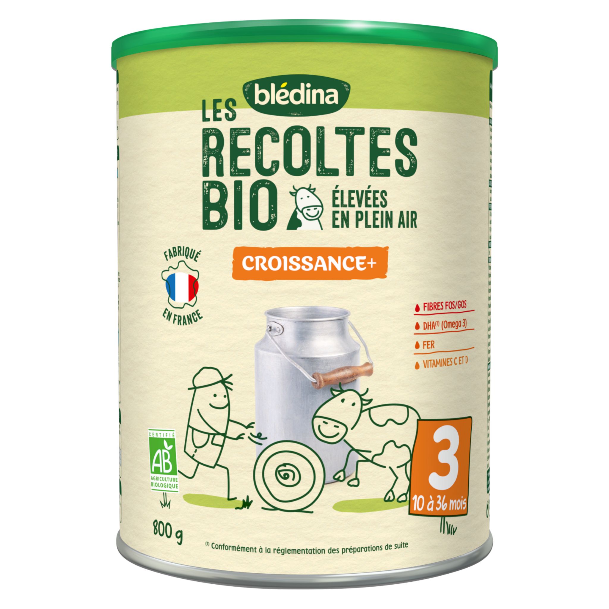 LAIT DE CROISSANCE EN POUDRE BLEDILAIT PACK DE 2*400G BLEDINA