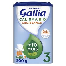 GALLIA Calisma 3 lait de croissance en poudre bio dès 10 mois 800g