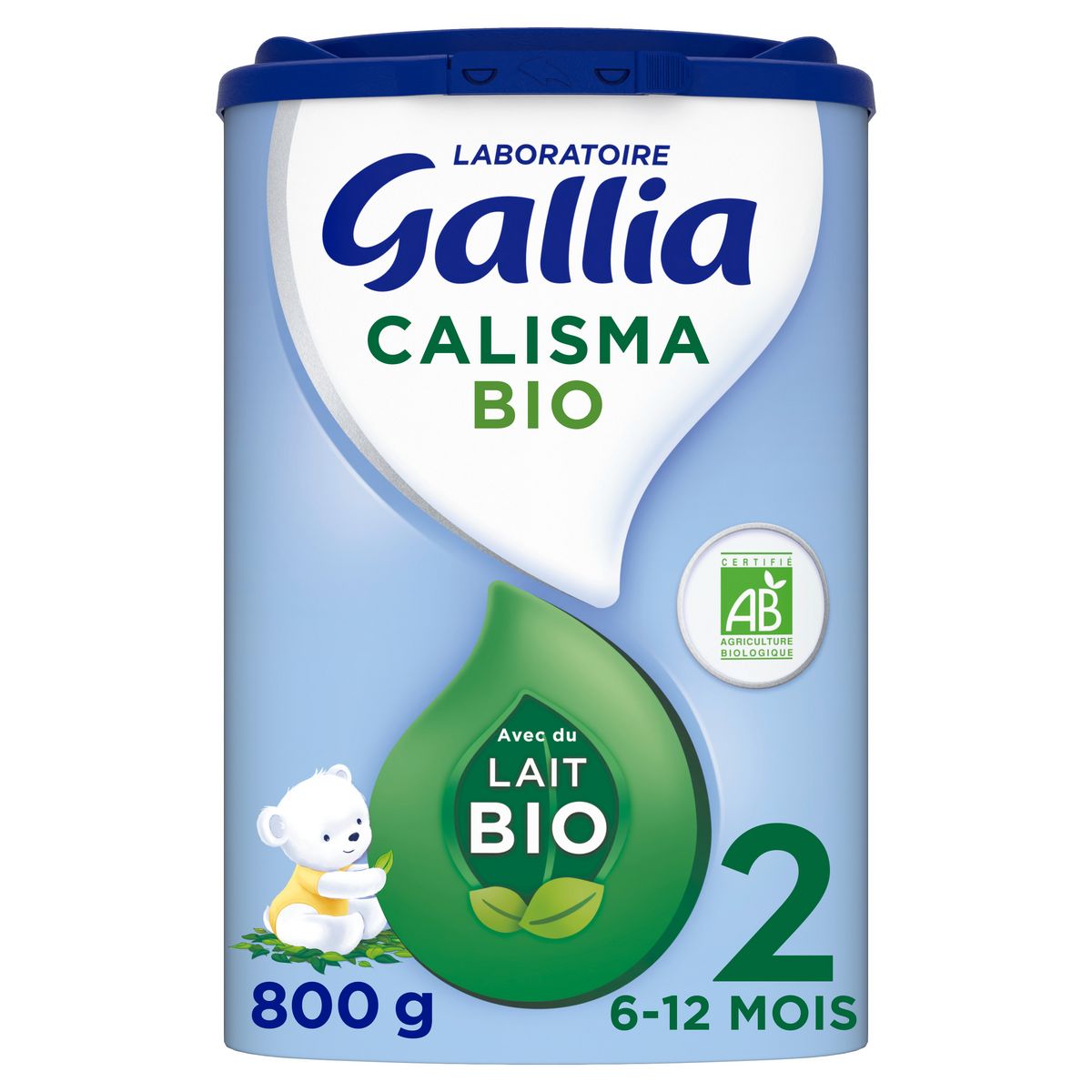 GALLIA Calisma 2 lait 2eme âge bio en poudre de 6 à 12 mois 800g pas cher 