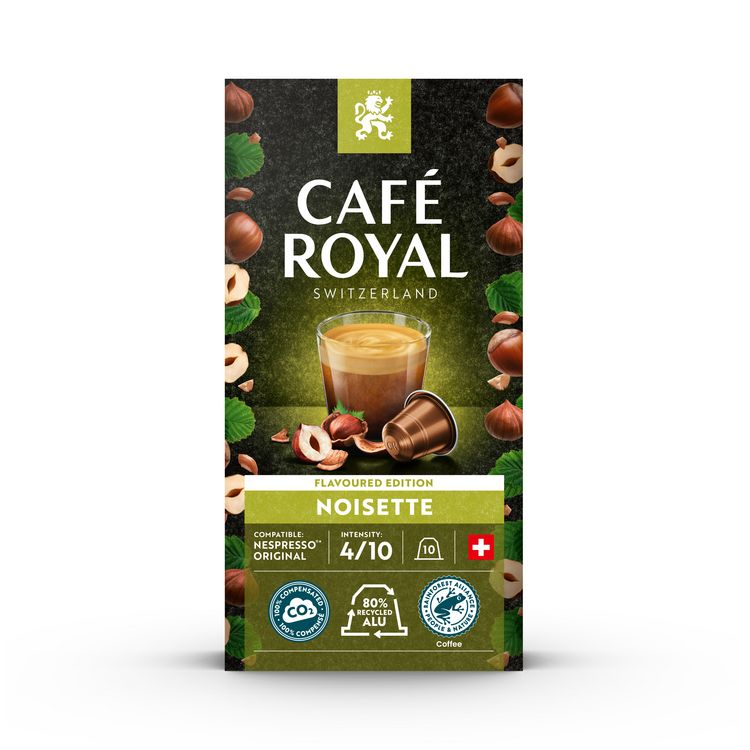 CAFE ROYAL Capsules de café à la noisette compatibles Nespresso 10 capsules  50g pas cher 