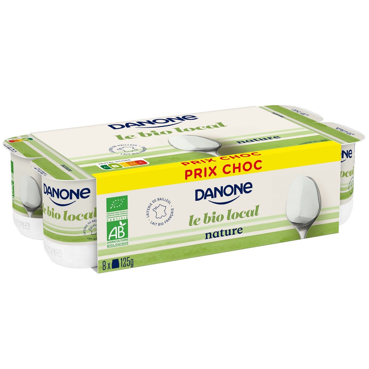 Yaourt nature Danone 8x125g sur