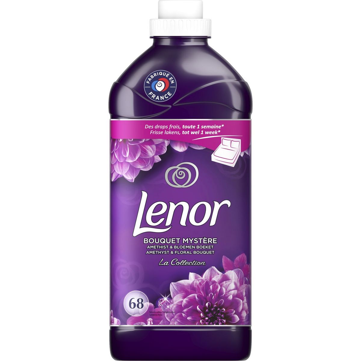 LENOR Adoucissant linge concentré bouquet mystère 68 lavages 1,7l pas cher  