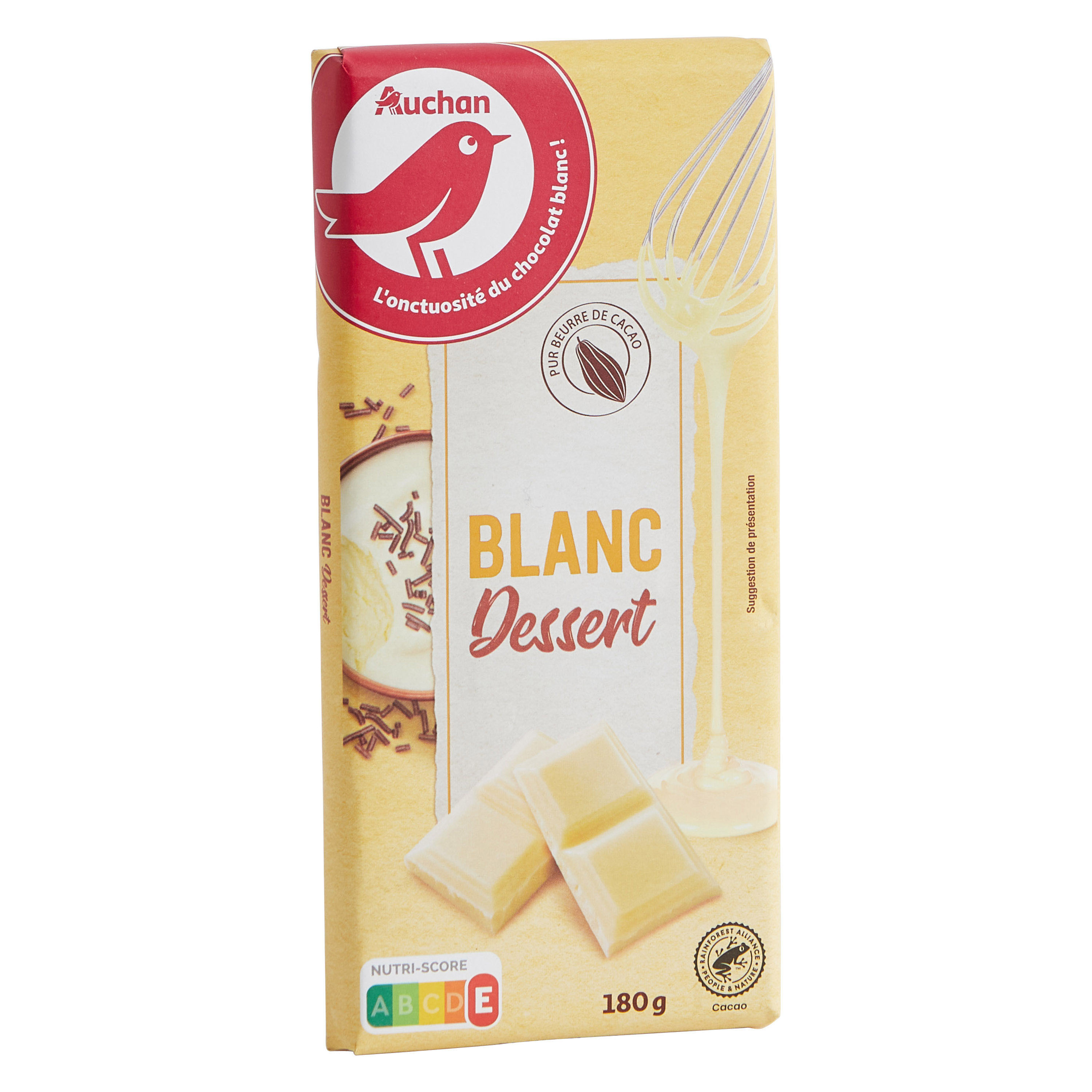 Chocolat blanc pâtissier - Tablette d'Or - 180 g