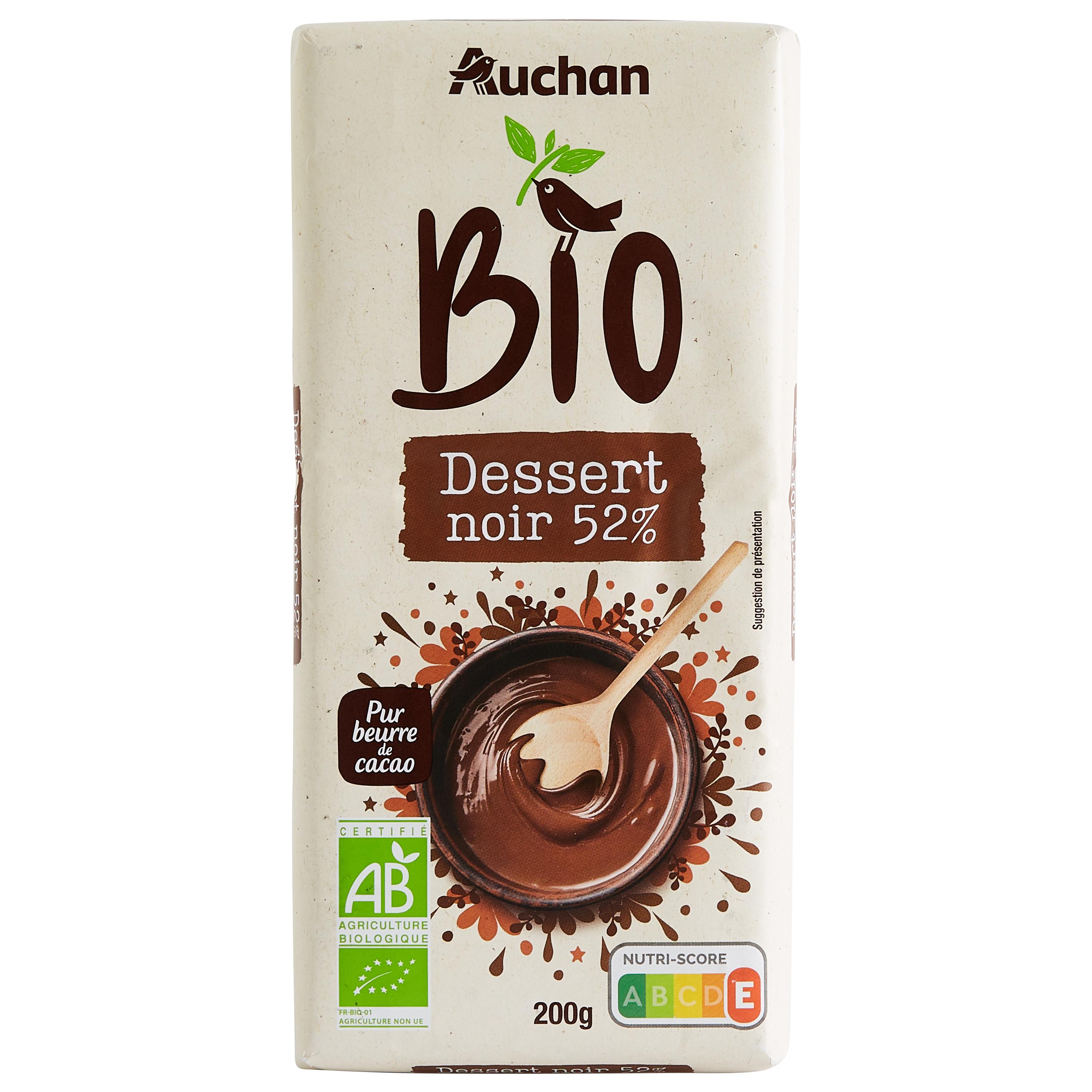 AUCHAN CULTIVONS LE BON Tablette de chocolat au lait pâtissier 1