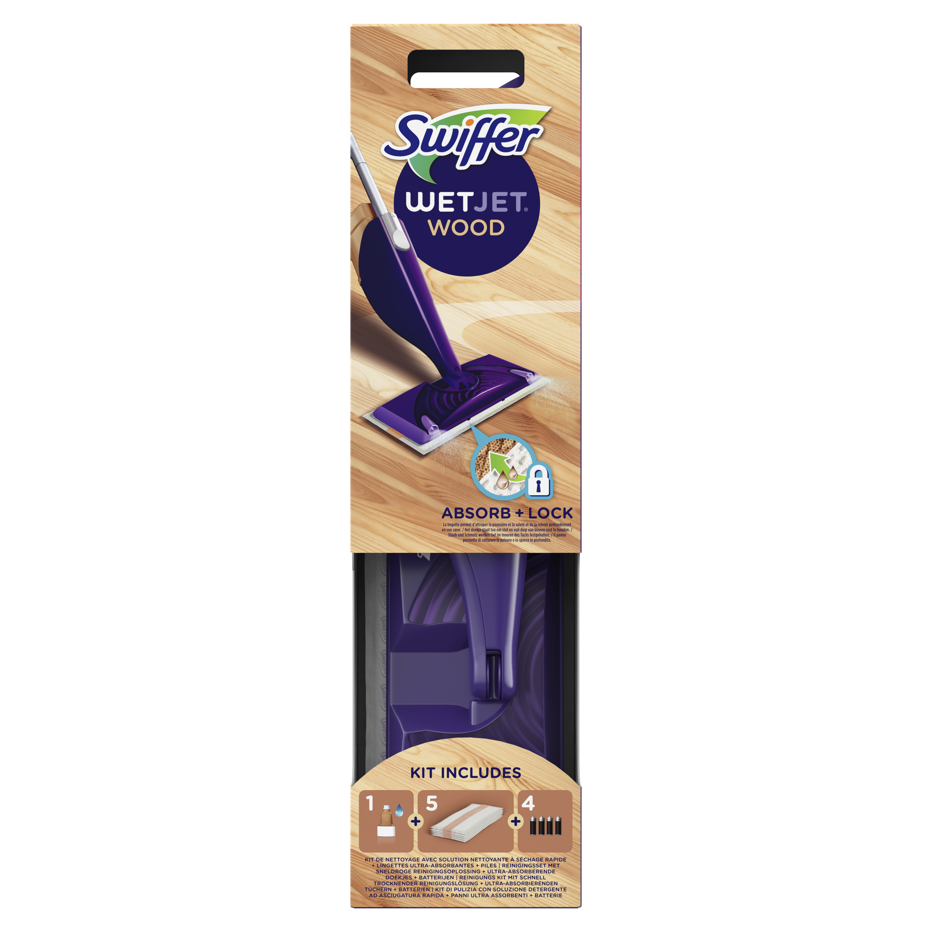 SWIFFER Wet jet wood 1 kit pas cher 