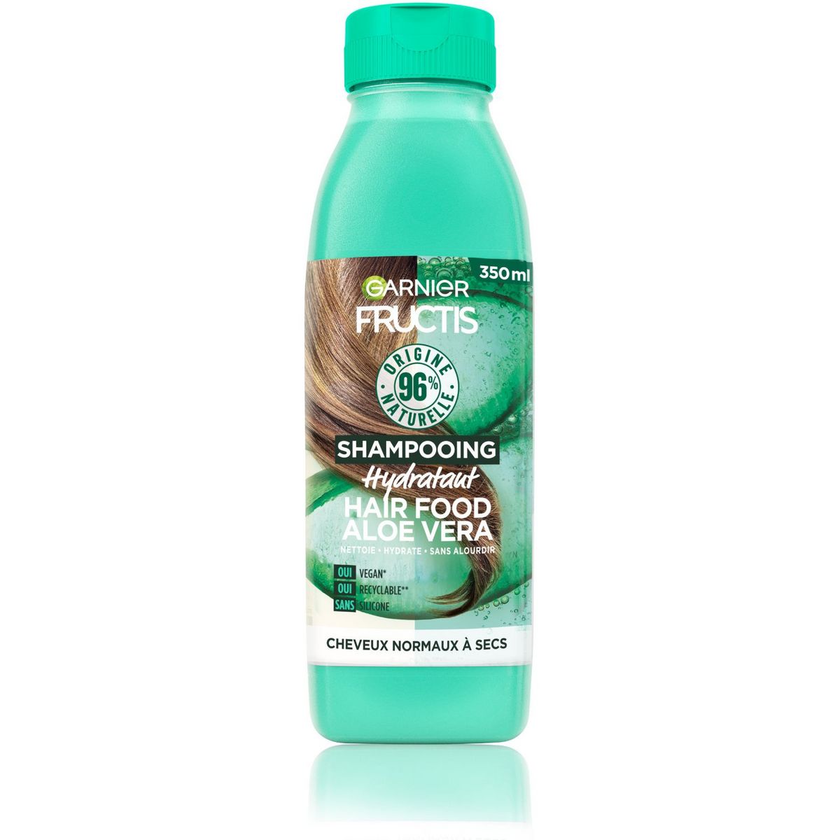 FRUCTIS Hair Food Shampooing hydratant vegan aloé vera pour cheveux normaux à secs 350ml