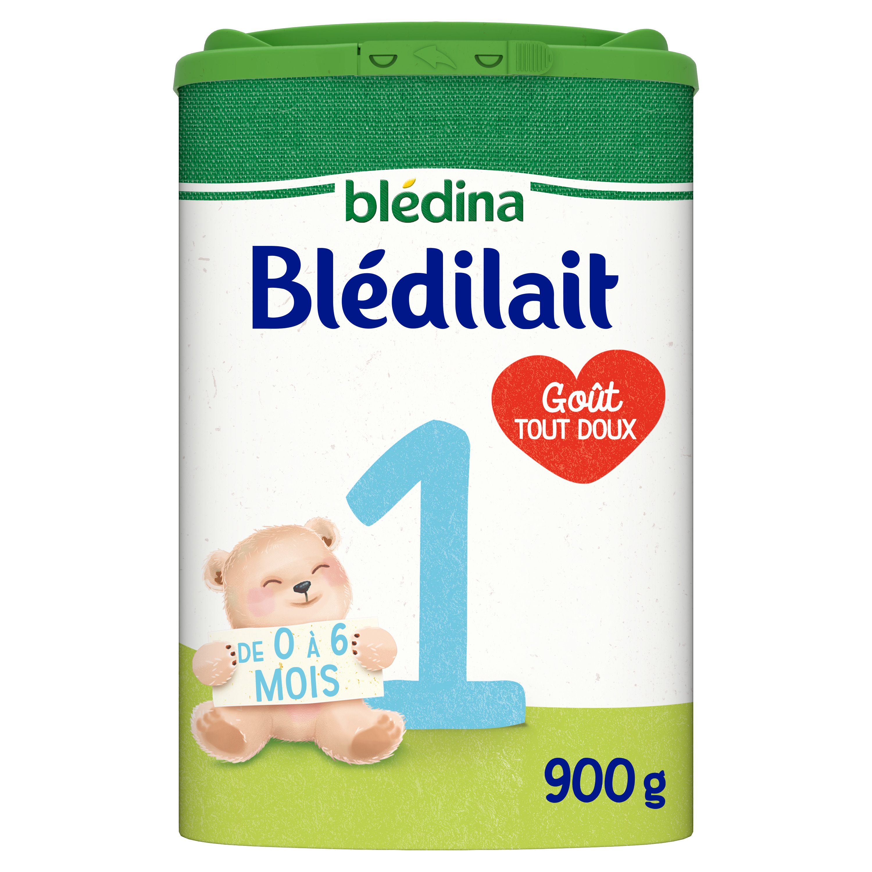 BLEDINA Blédilait 1 lait 1er âge en poudre dès la naissance à 6 mois 900g  pas cher 