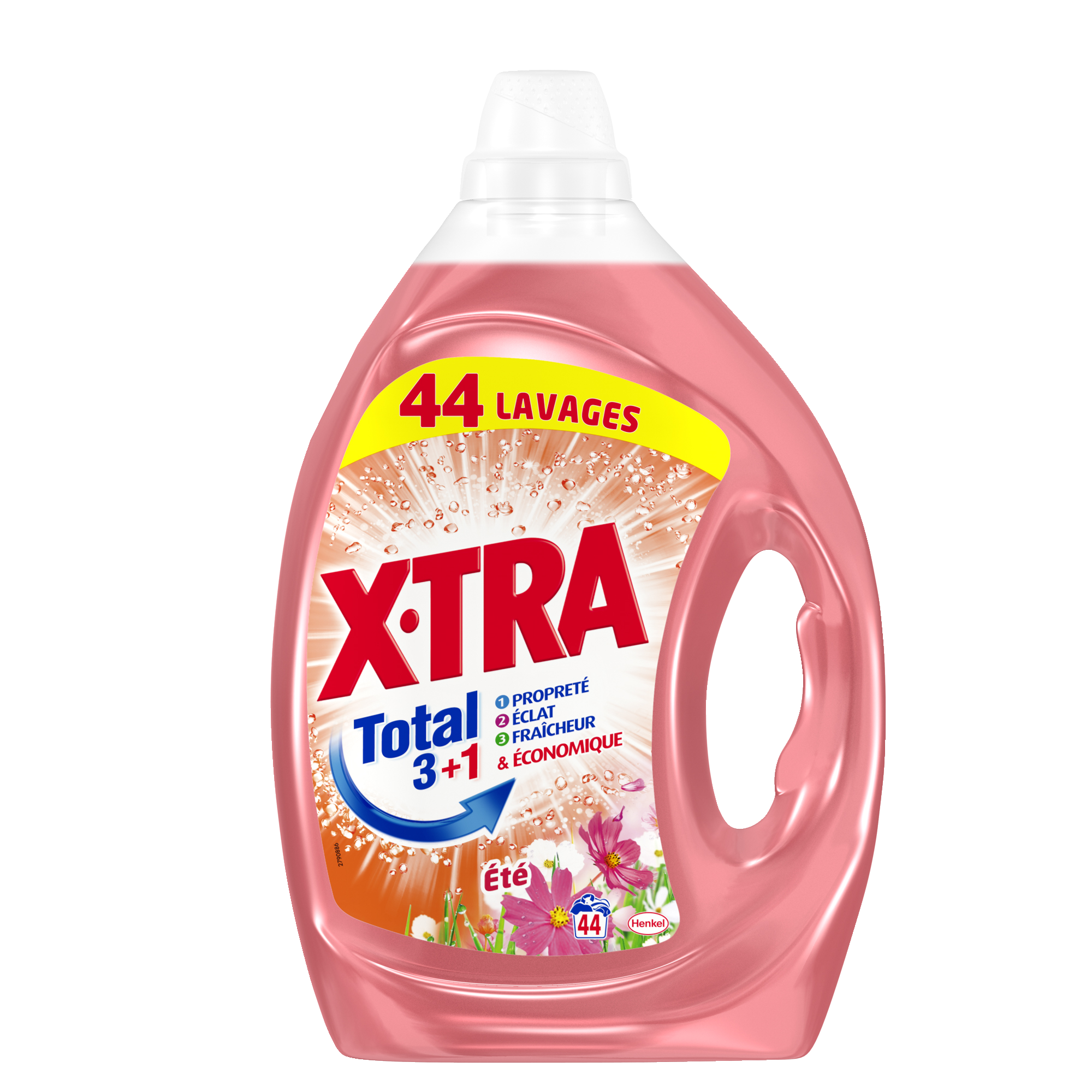 XTRA Total - Lessive Liquide, 2,2L - 44 lavages : : Epicerie