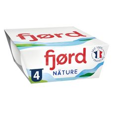 FJORD Yaourt nature fromage blanc  4x125g