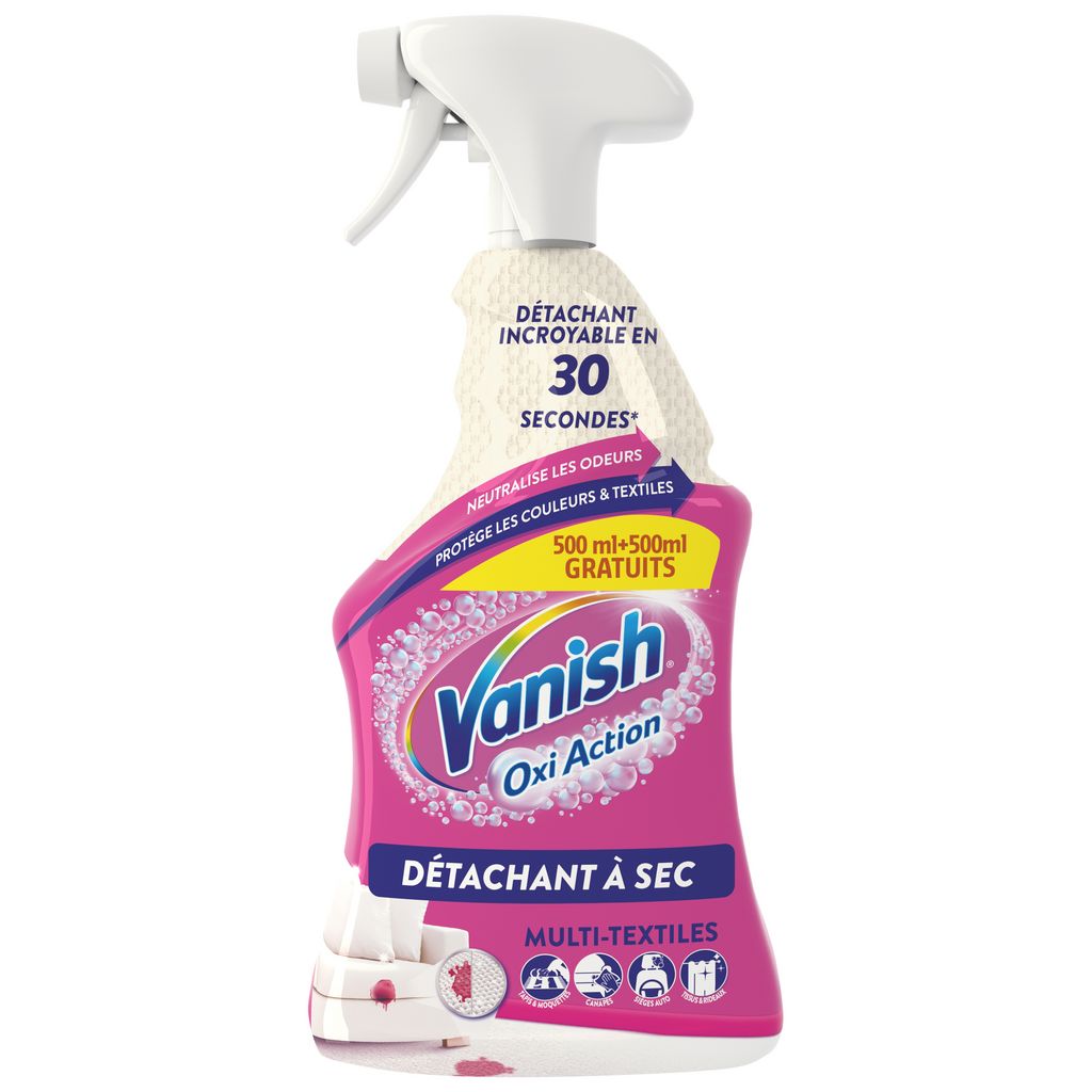 Détachant À Sec VANISH : le spray de 500mL à Prix Carrefour