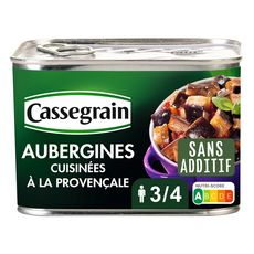 CASSEGRAIN Aubergines cuisinées à la provençale 3/4 portions 660g