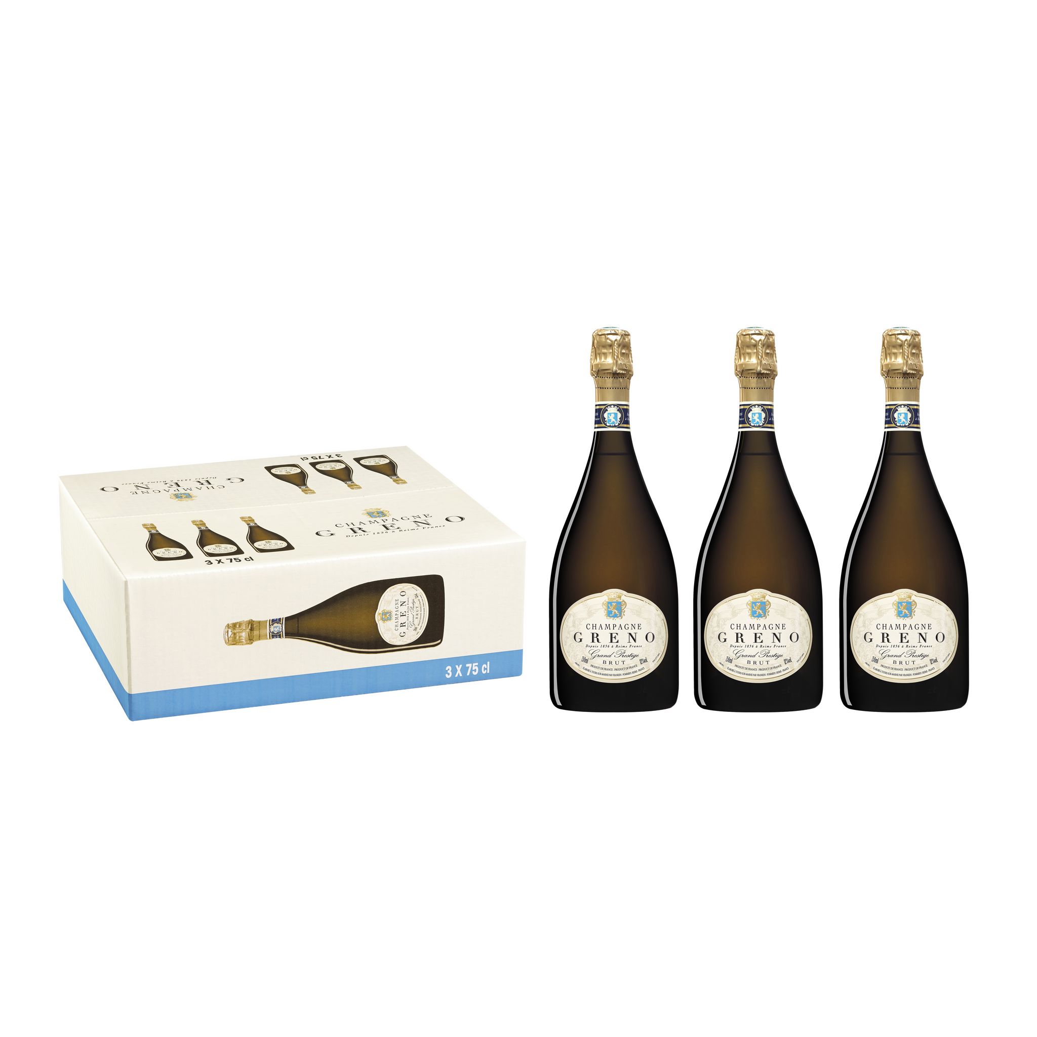 Champagne brut produit près de Reims