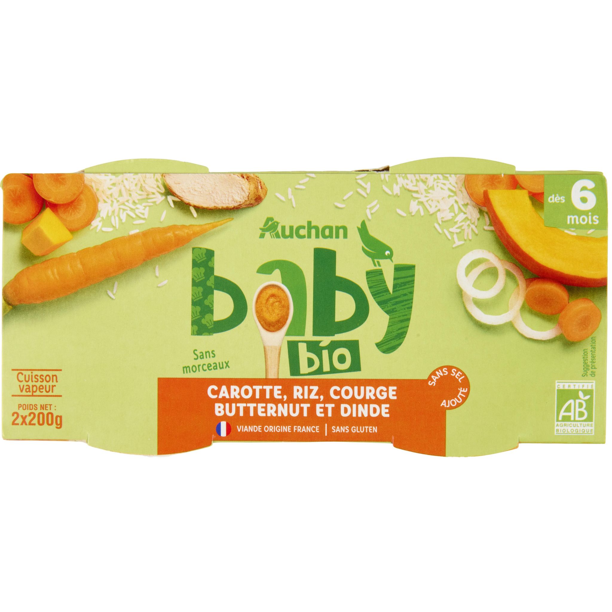 Nestlé - Naturnes Carottes, Riz, Poulet Fermier Bol Bébé Dès 6 mois