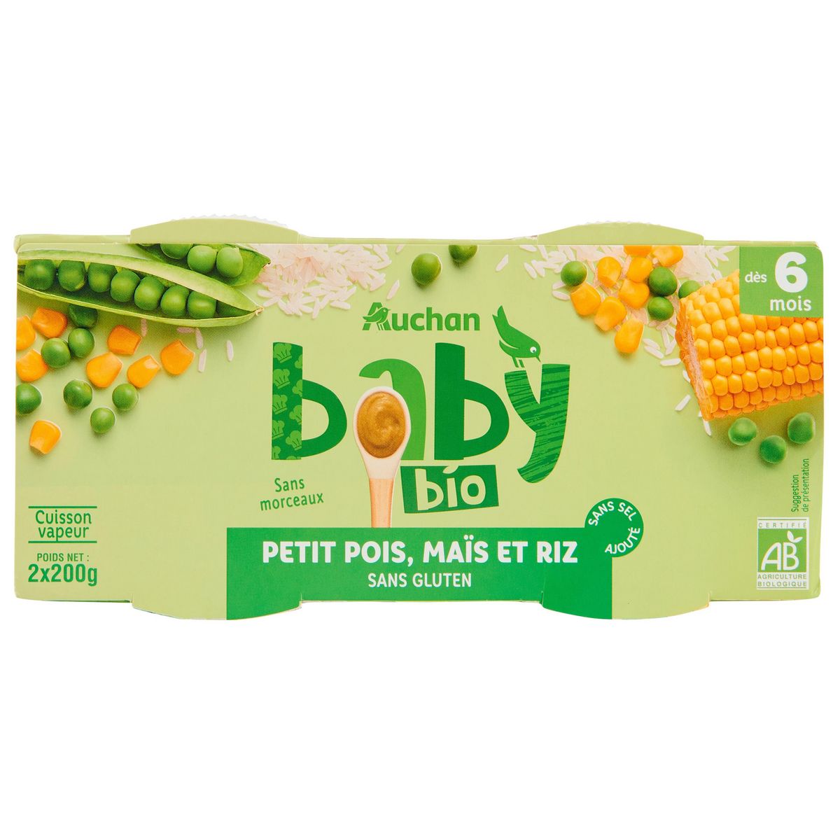 Pack du mois - repas frais bébé bio - 18 pots - Dès 12 mois