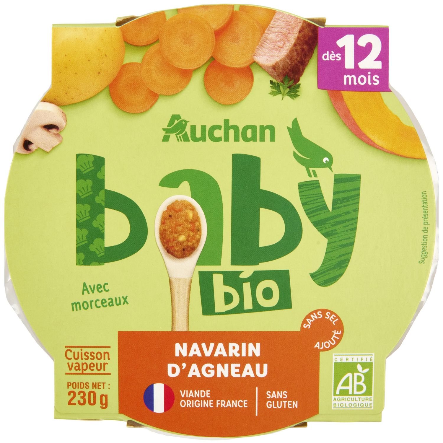 Bouillon d'os de boeuf bio 230g