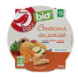 AUCHAN BABY BIO Assiette de couscous au poulet dès 18 mois 260g