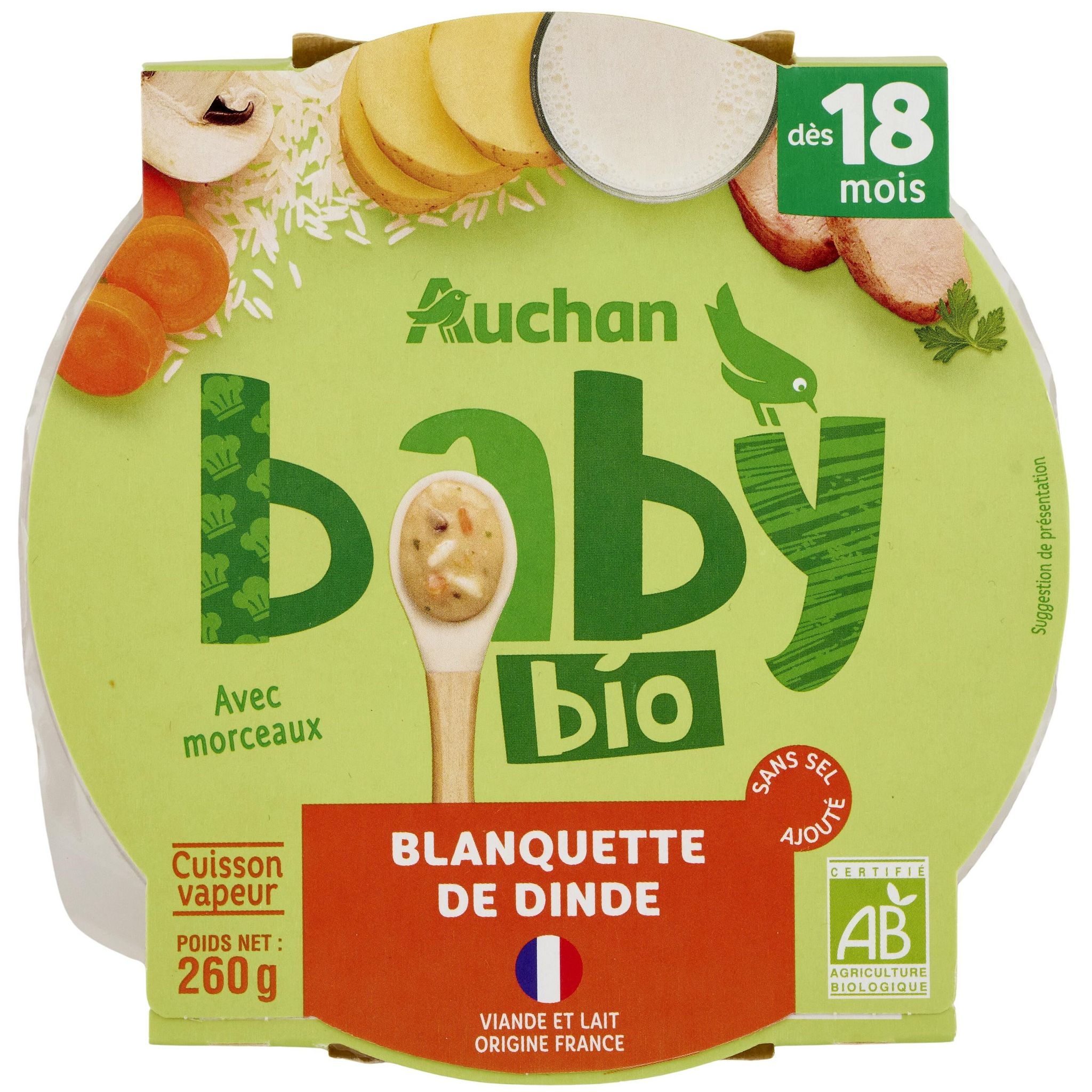 Blédichef Blanquette de volaille - Repas Bébé dès 18 mois