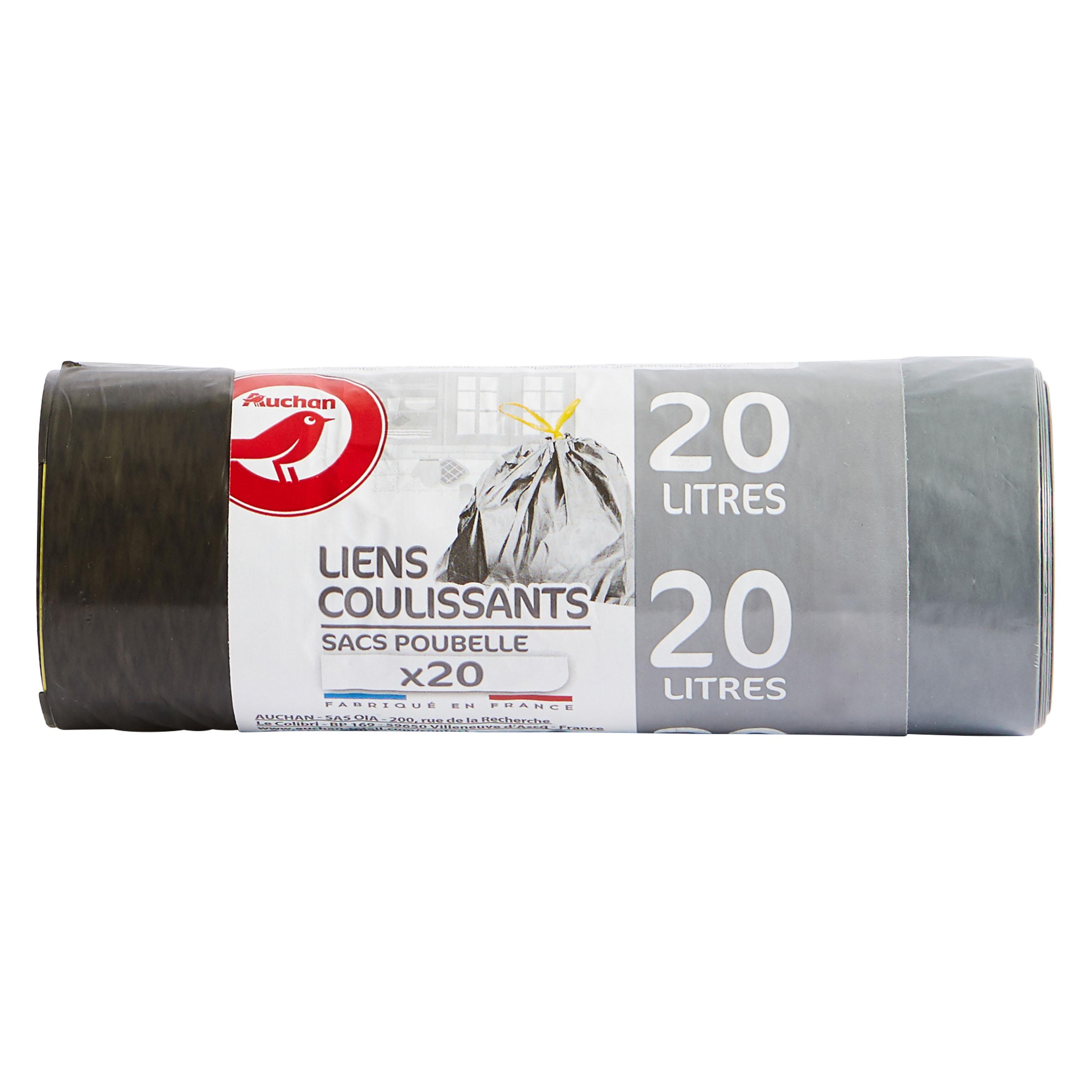 Pack de 20 sacs poubelle 20L code E