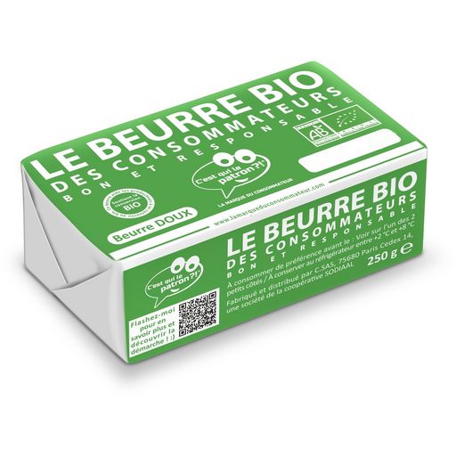 C'EST QUI LE PATRON ?! Beurre doux bio 250g pas cher 