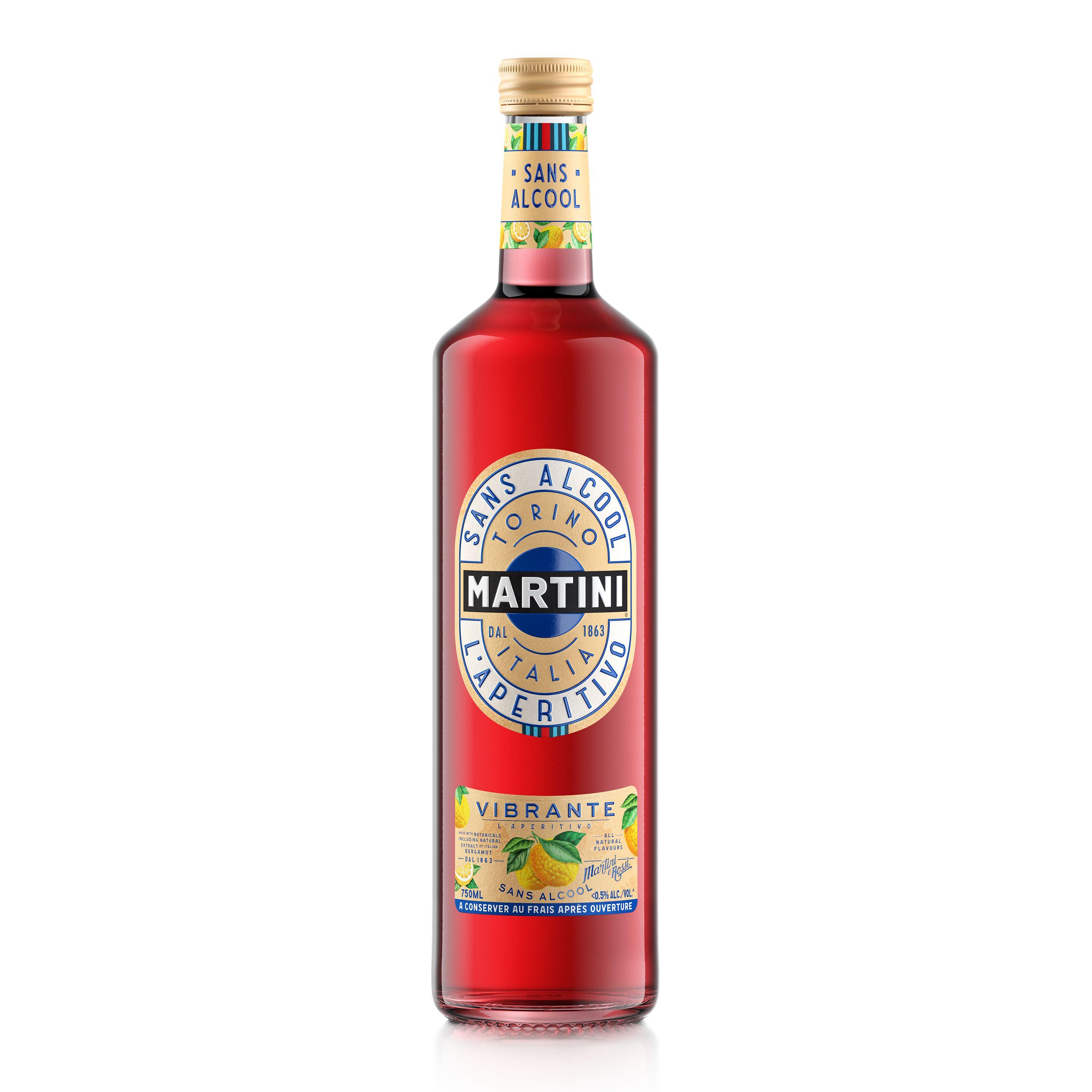 MARTINI L'Aperitivo sans alcool Vibrante 0.5% 75cl pas cher 