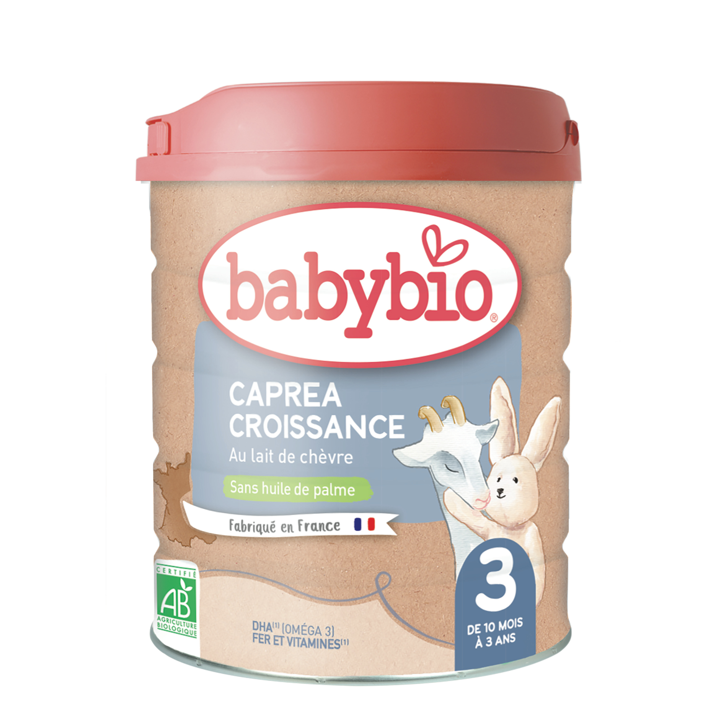 BABYBIO Caprea 3 lait de croissance au lait de chèvre en poudre