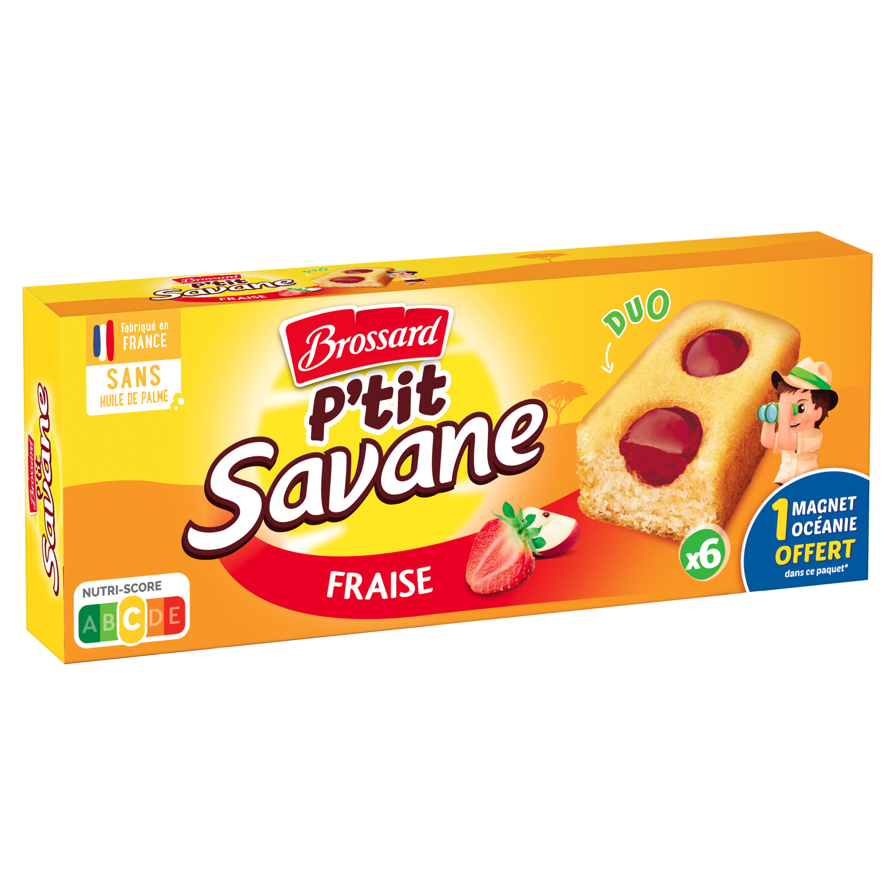 gâteau fourré à la fraise p'tit lapin - 140 g - P'TIT DELI