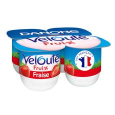 VELOUTE FRUIX Yaourt aux fruits brassé fraise 4x125g