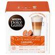 NESCAFE Capsules de café Latte Macchiato caramel compatibles Dolce Gusto 8+8 capsules 145,6g