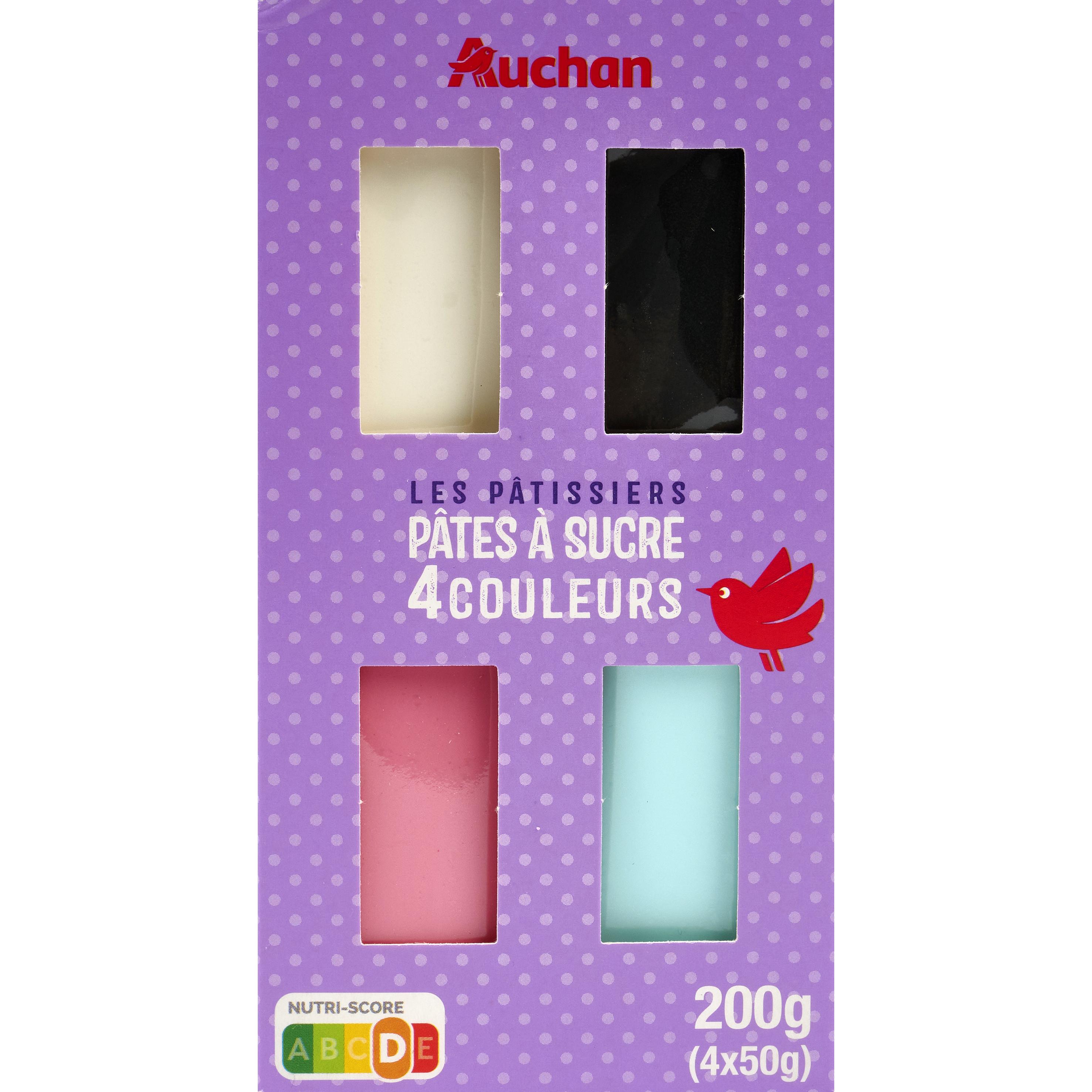 Pâte à sucre prête à dérouler - bleu pastel - Auchan - 1 pièce