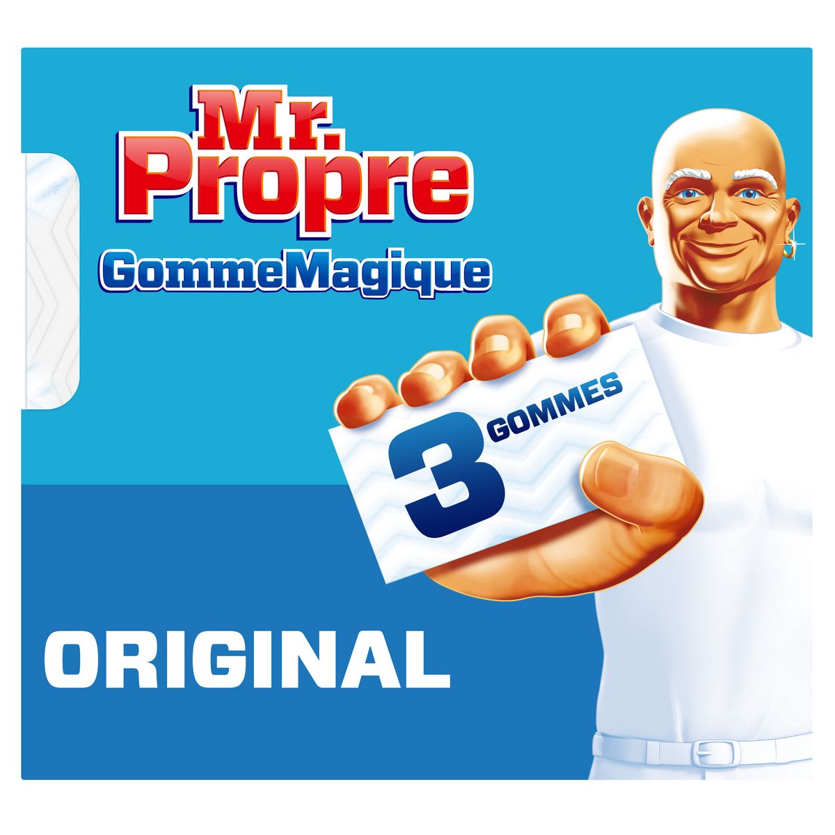 Mr. Propre, Gomme Magique Original, 54 Unités (3 x 18), Eponge Magique,  Nettoie Comme Par Magie