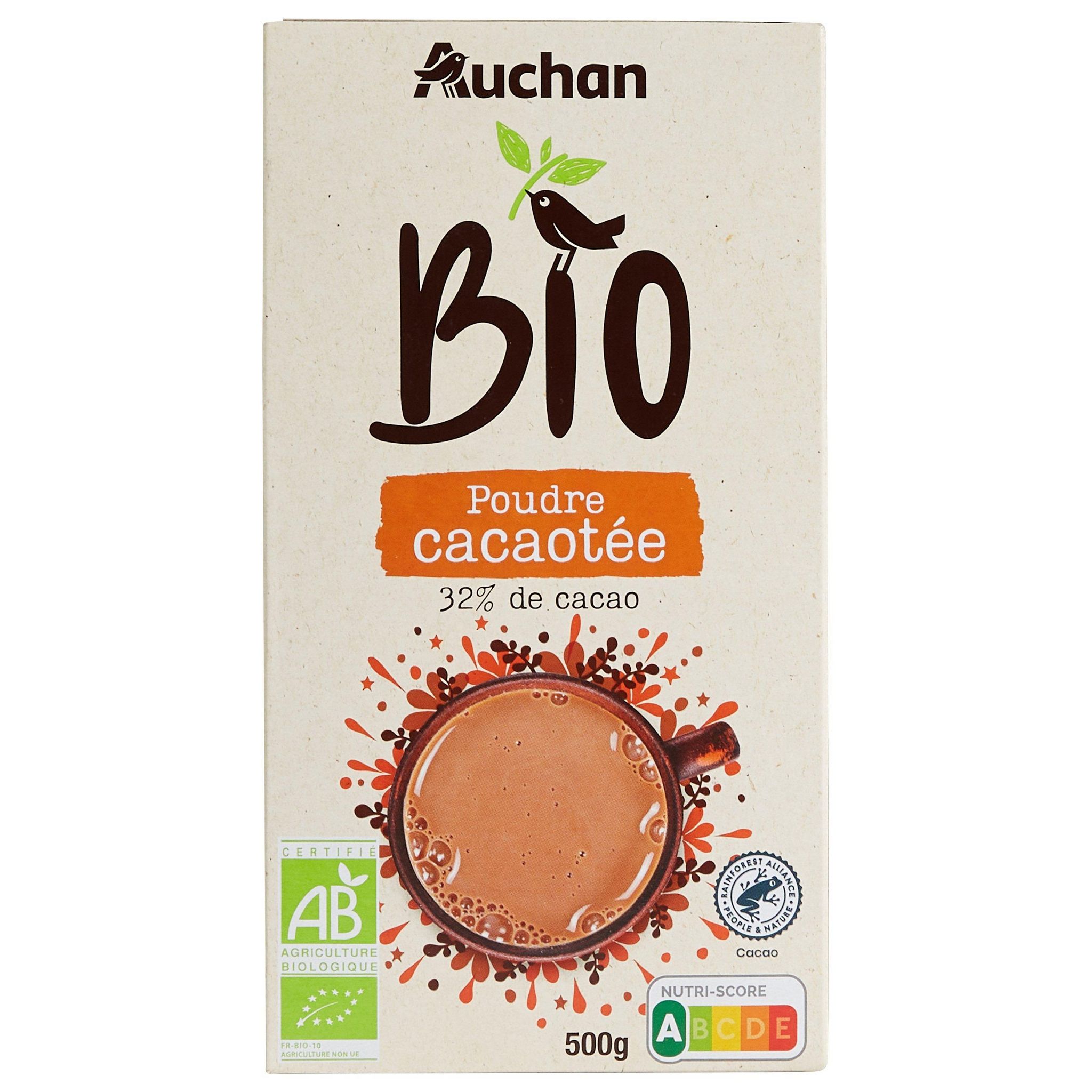 Chocolat bio en poudre non sucré CARREFOUR BIO