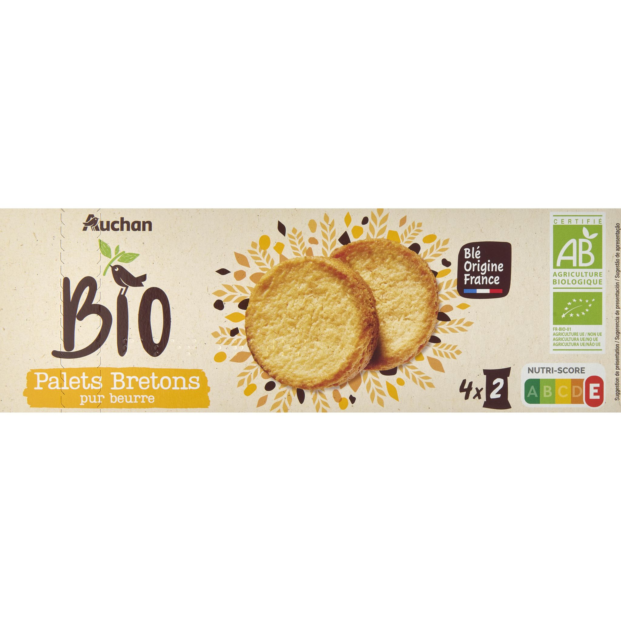 Palets bio bretons CARREFOUR BIO : le paquet de 125g à Prix Carrefour