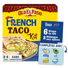 OLD EL PASO Kit french taco doux 3-4 personnes 380g