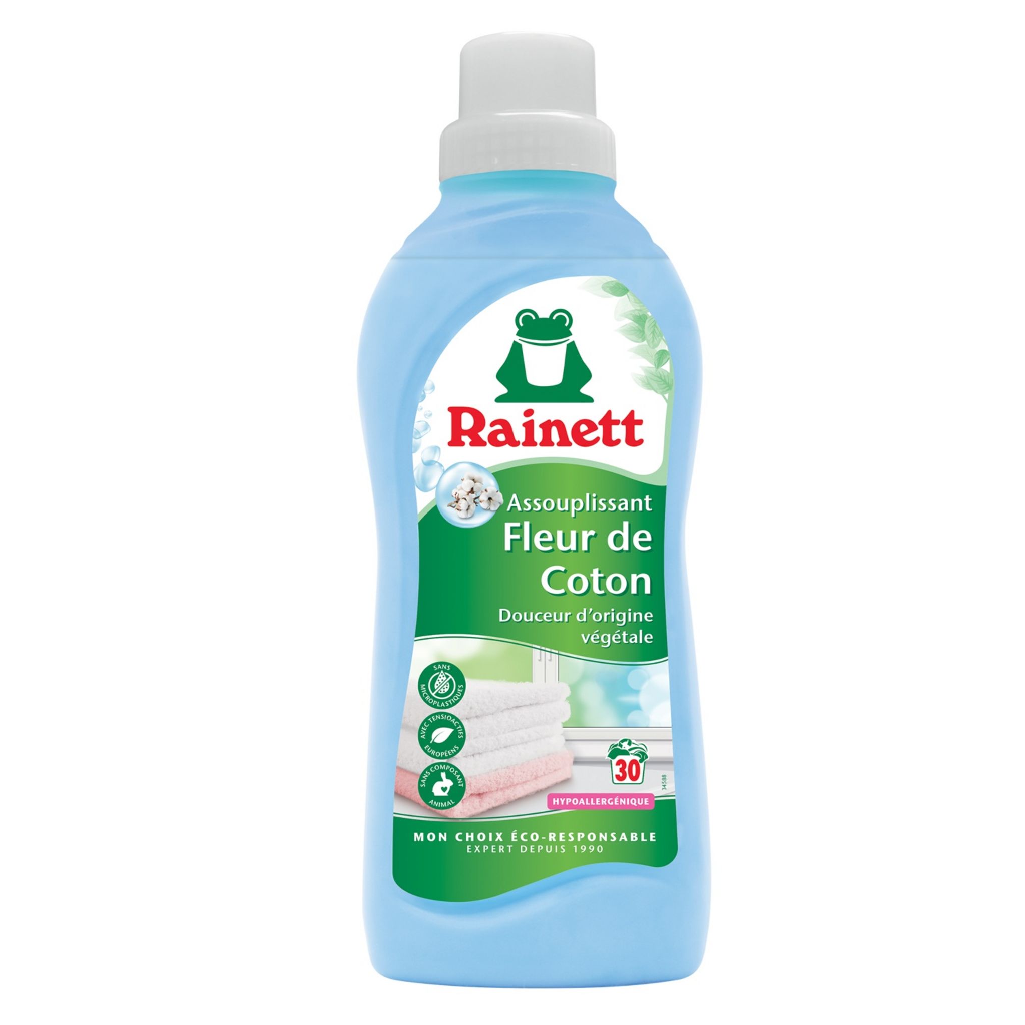 Lessive liquide 0% peaux sensibles, Rainett (1,5 L = 22 lavages