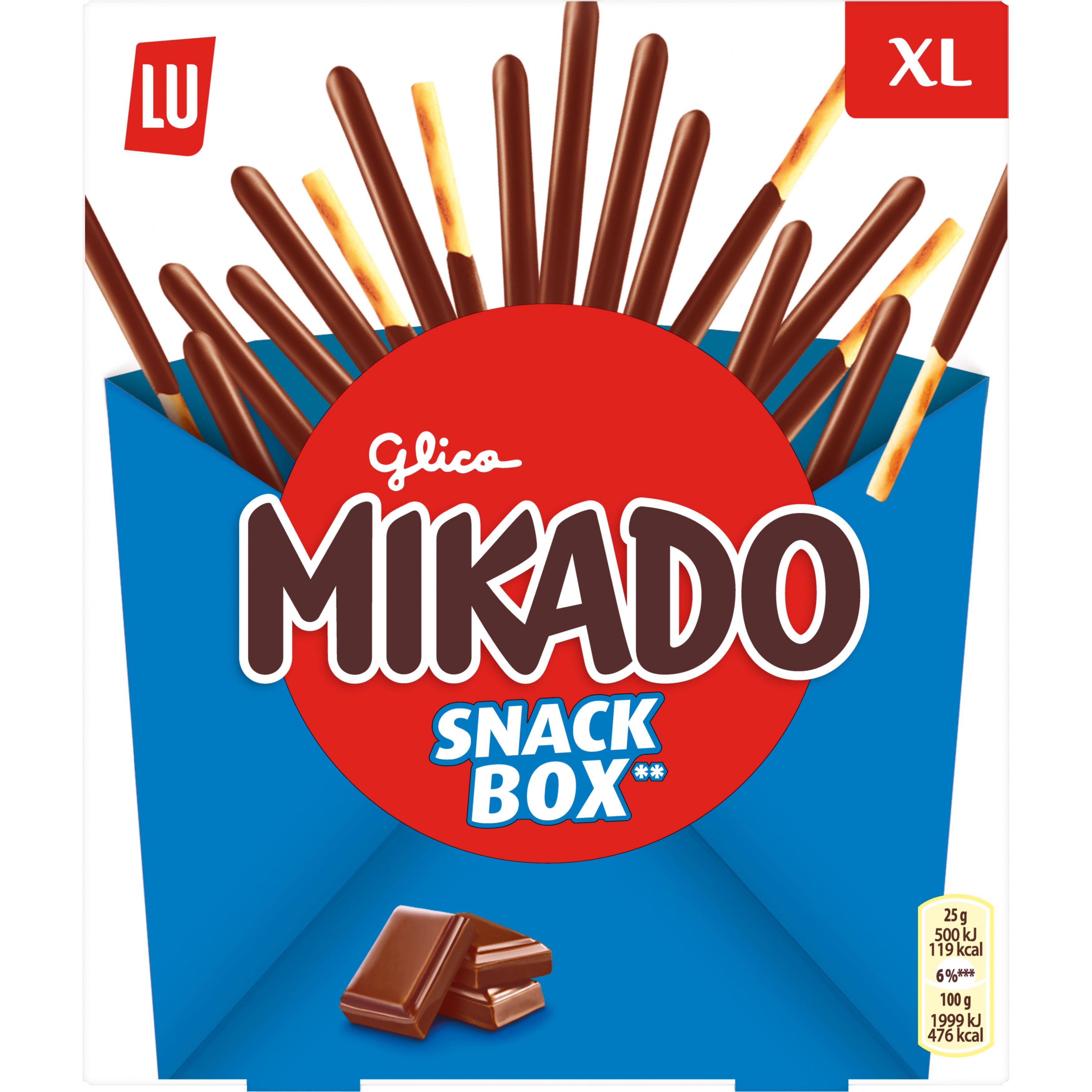 Mikado au chocolat au lait, Lu LOT DE 3 (3 x 90 g)