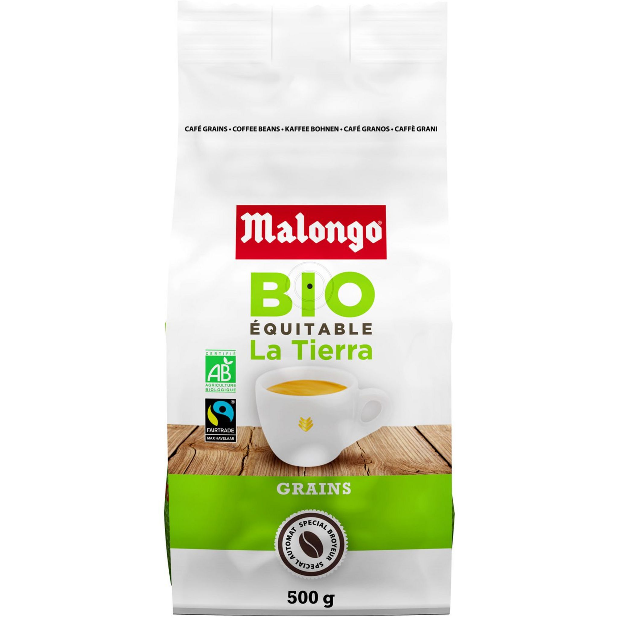 MALONGO Café en grains bio équitable 500g pas cher 