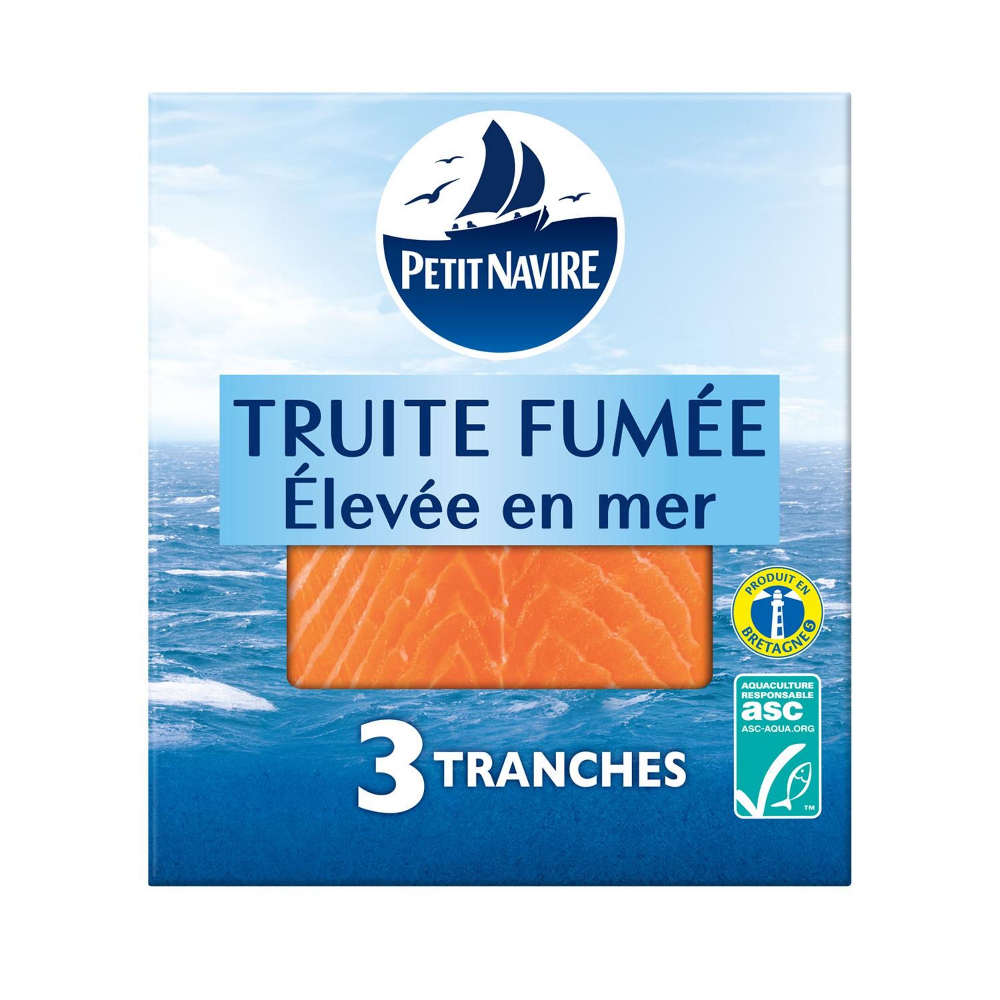 Truite fumée élevée en mer 150g