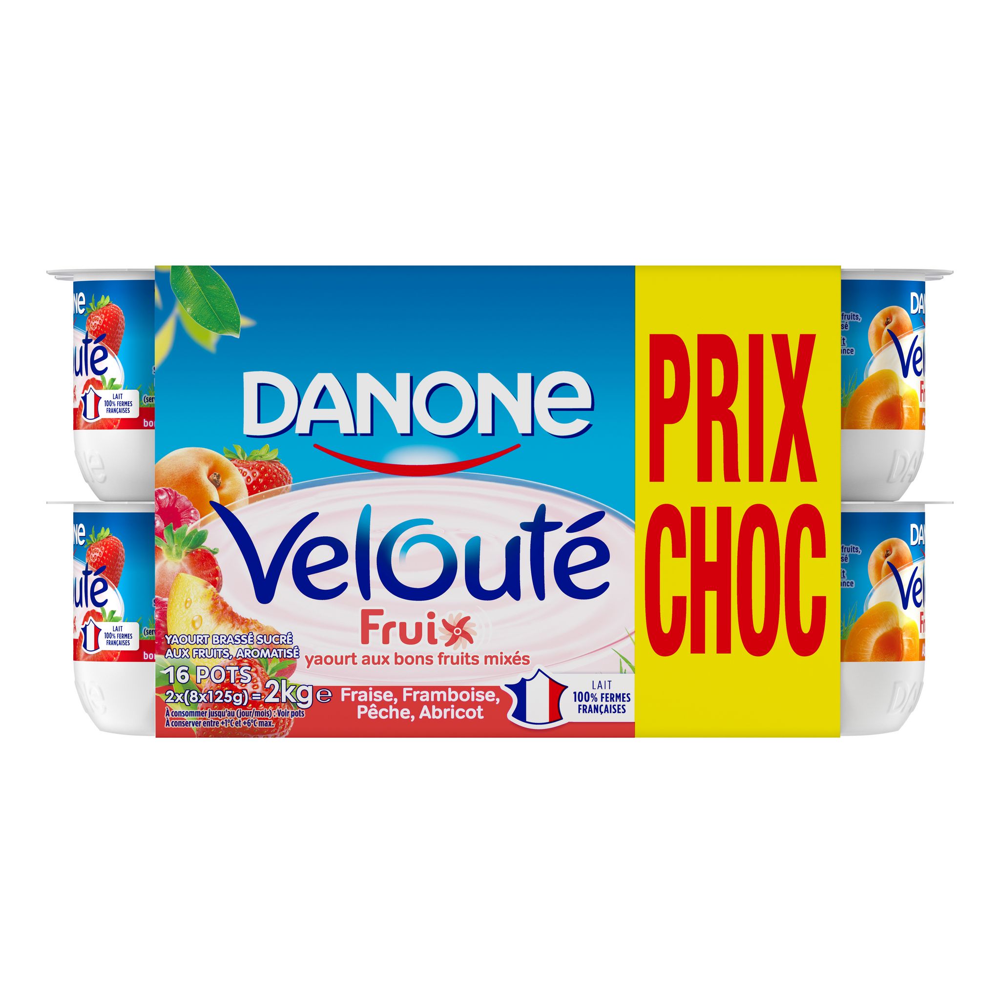 Danone Velouté fruix Yaourt aux fruits brassés 