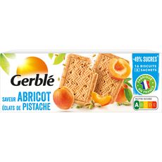 GERBLE Biscuits à l'abricot et éclats de pistache sachets fraîcheur 4 sachets 160g