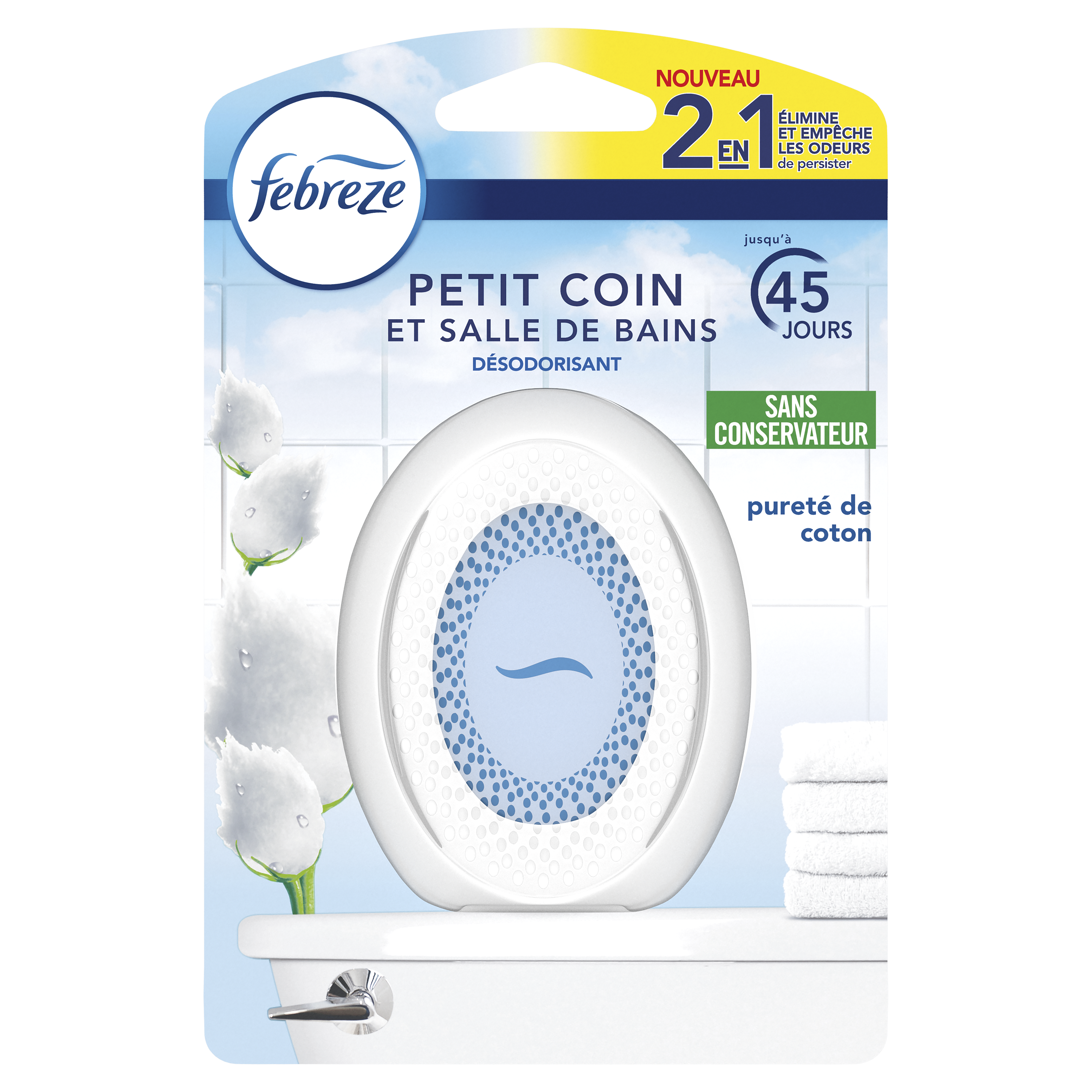 febreze Désodorisant toilettes Vanille, 7,5 ml