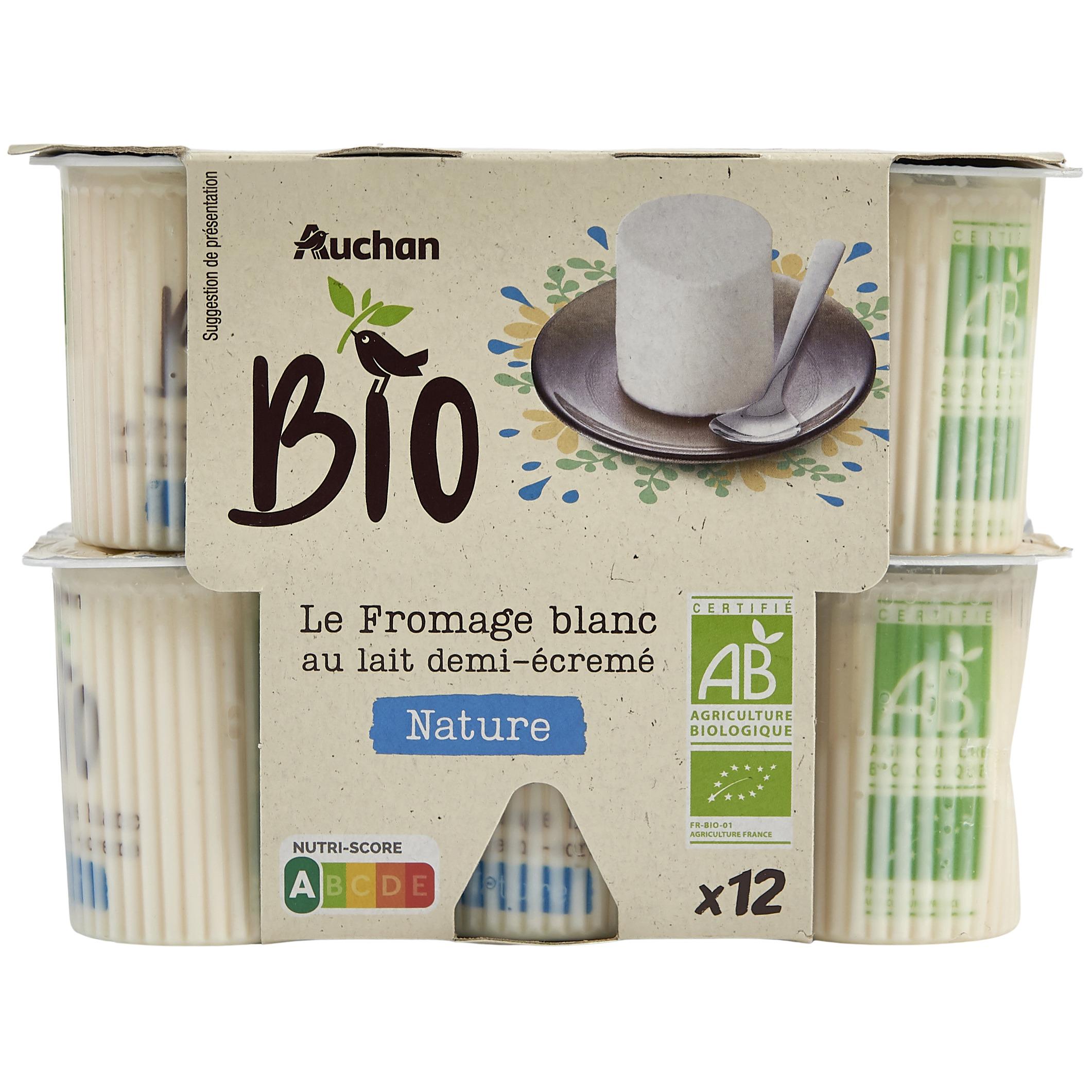 AUCHAN Petit-suisse 3.8% MG 12x60g pas cher 