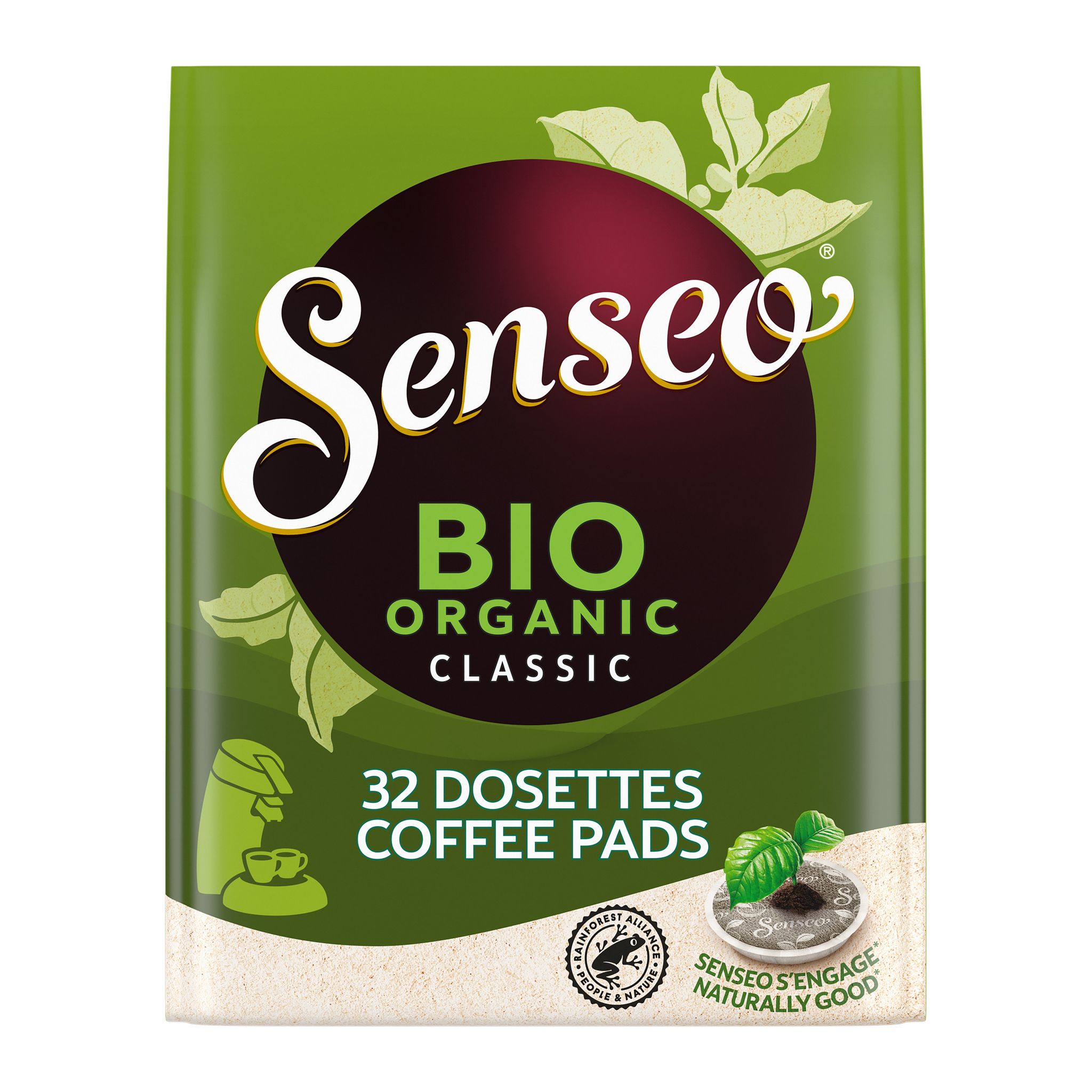 SENSEO Dosettes de café classique compostables compatibles Senseo