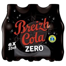 BREIZH COLA Boisson gazeuse cola zéro bouteilles 6x33cl