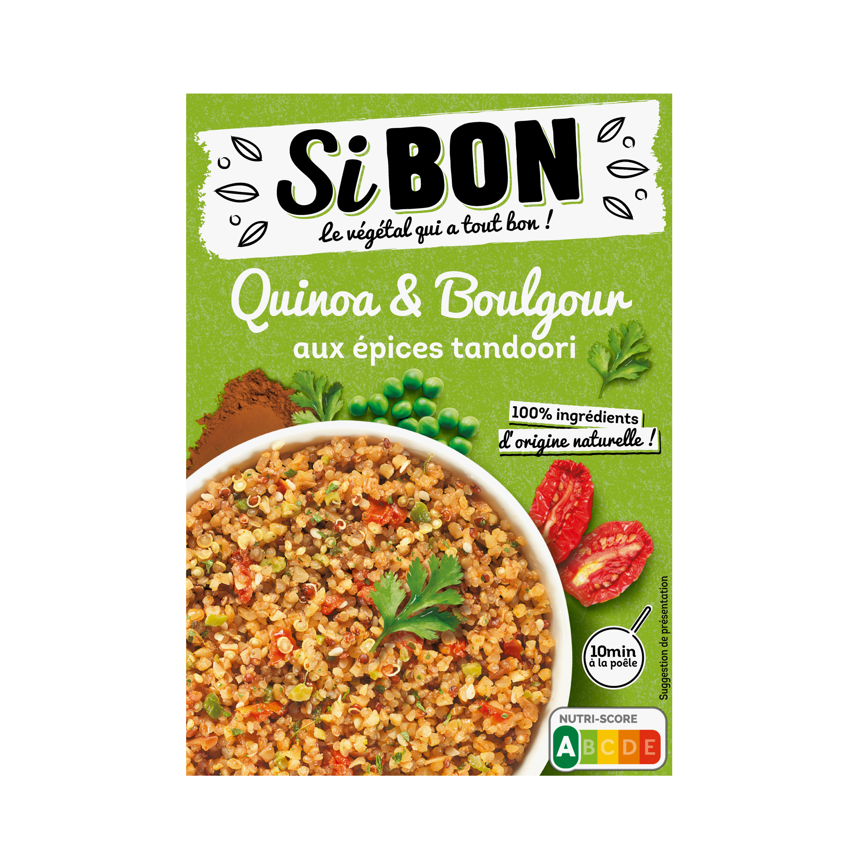 SI BON Quinoa et boulgour aux épices tandoori 280g pas cher