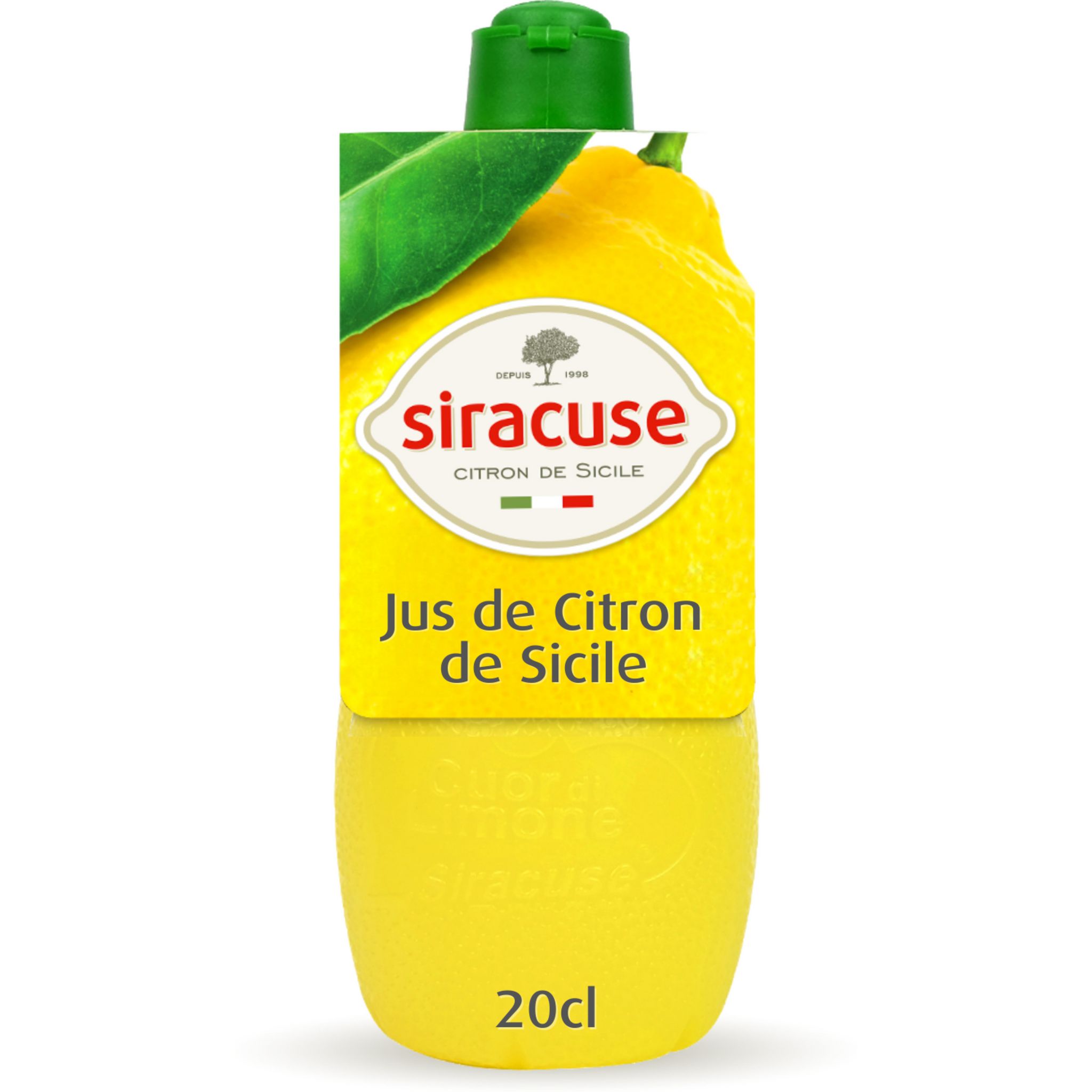 SIRACUSE Jus de citron jaune 20cl pas cher 