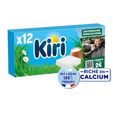 KIRI Fromage fondu à la crème en portion 12 portions 216g