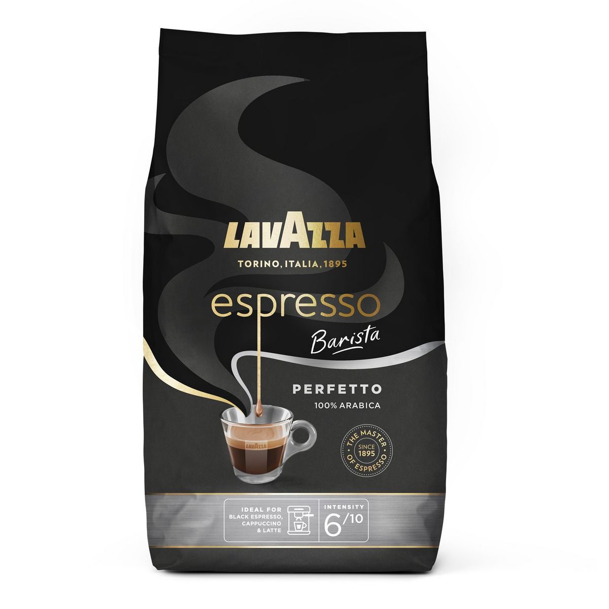 LAVAZZA Café Espresso barista en grains intensité 6 1kg pas cher 