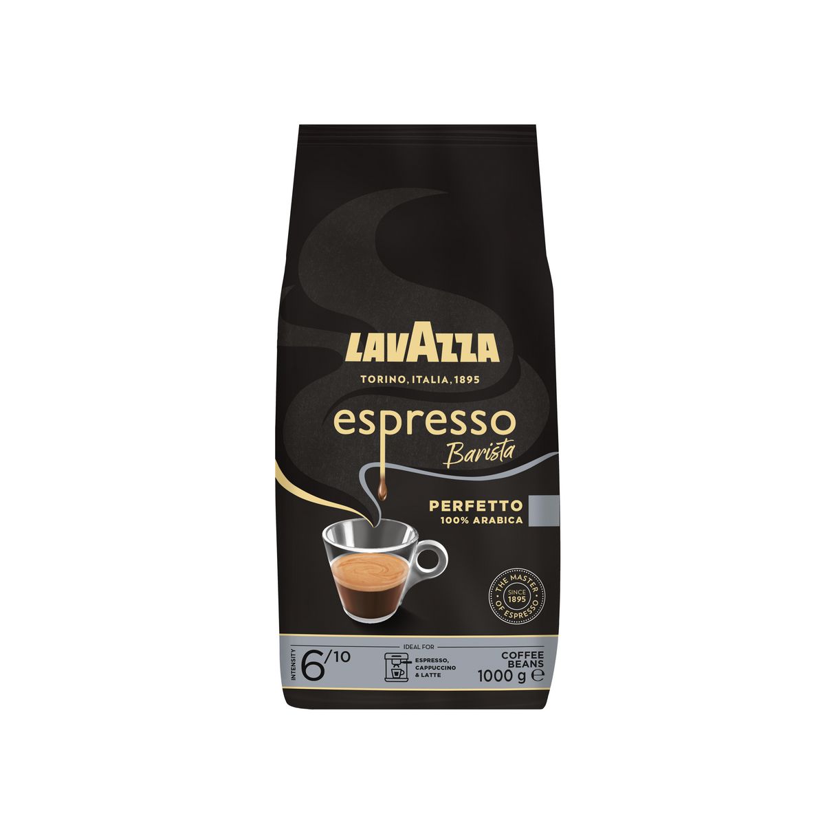 LAVAZZA Café Espresso barista en grains intensité 6 1kg pas cher 